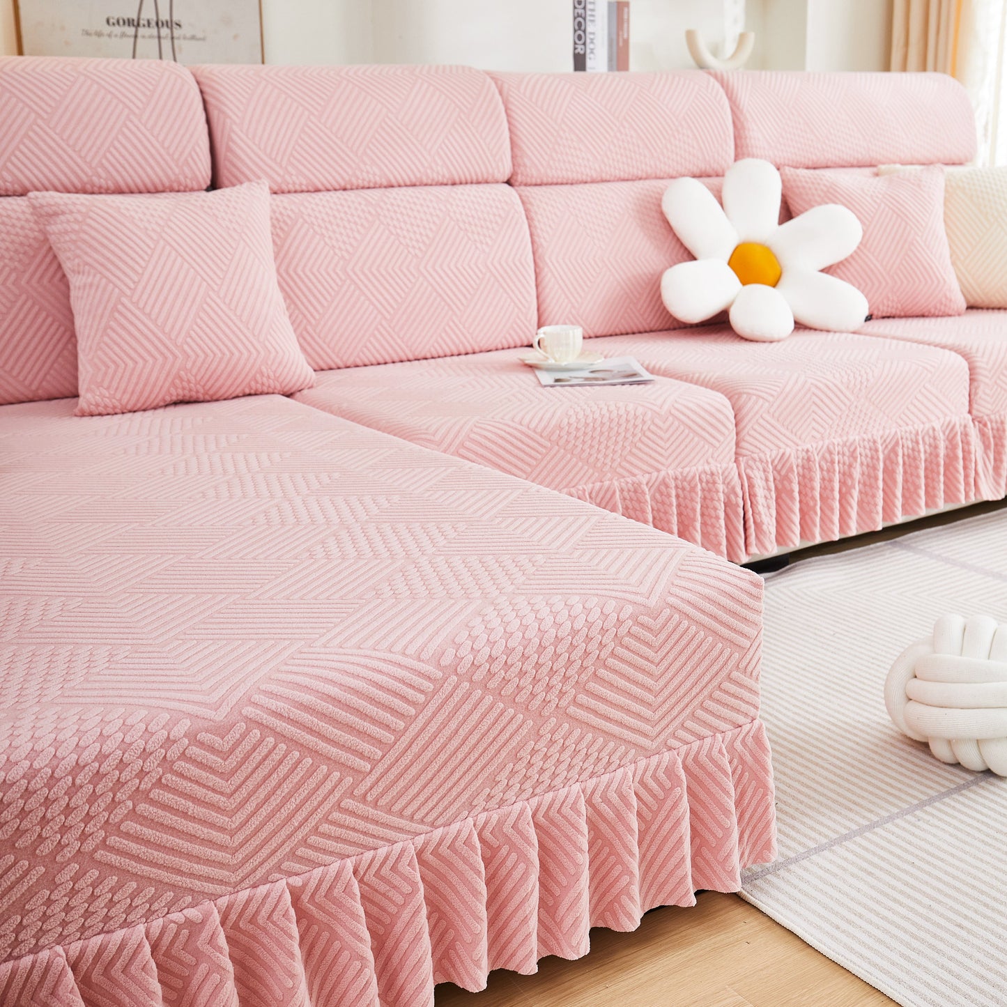 Stretch Sofa Covers for Couch Seats and Cushions, Suitable for 1/2/3/4/L Seater Sofas and Couches