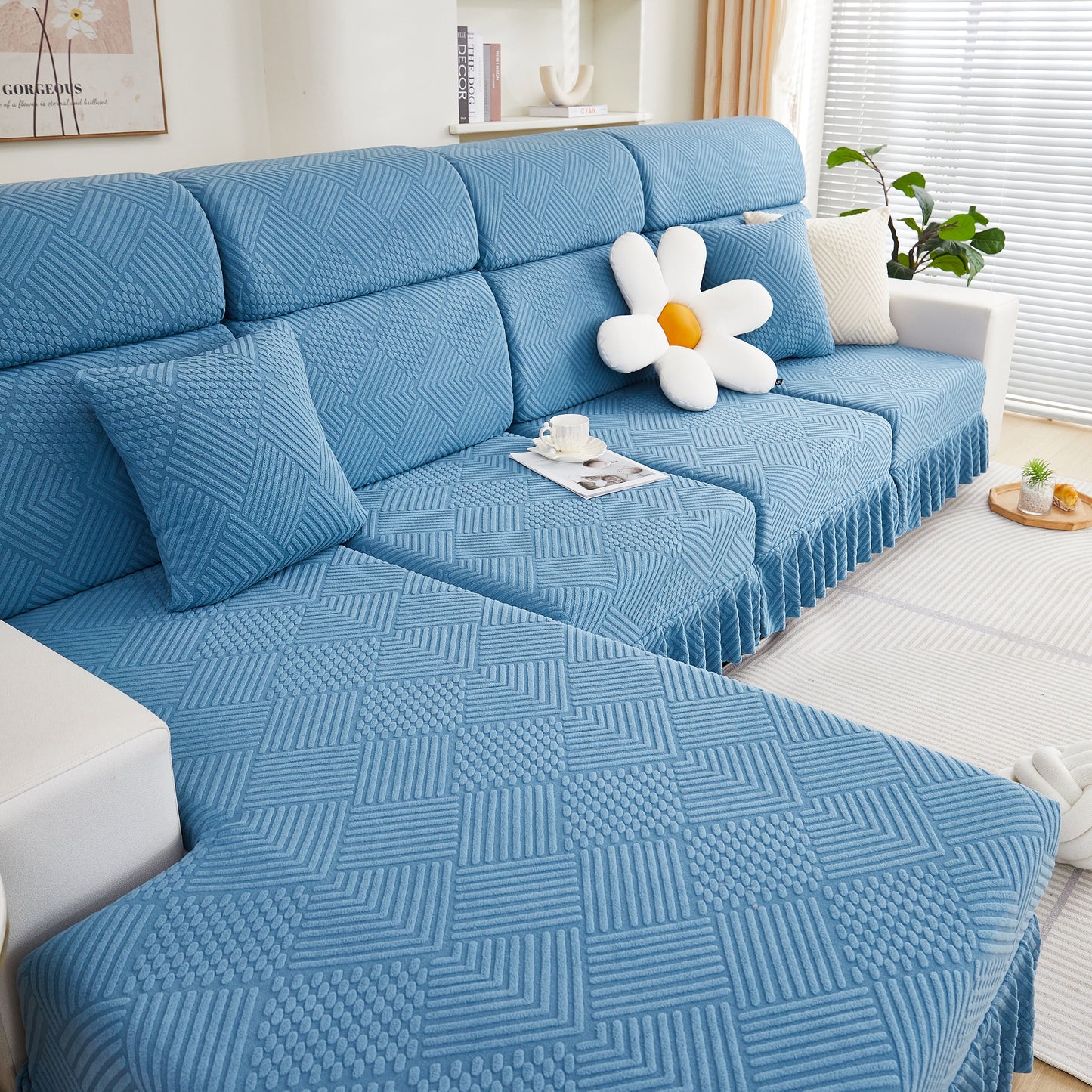 Stretch Sofa Covers for Couch Seats and Cushions, Suitable for 1/2/3/4/L Seater Sofas and Couches