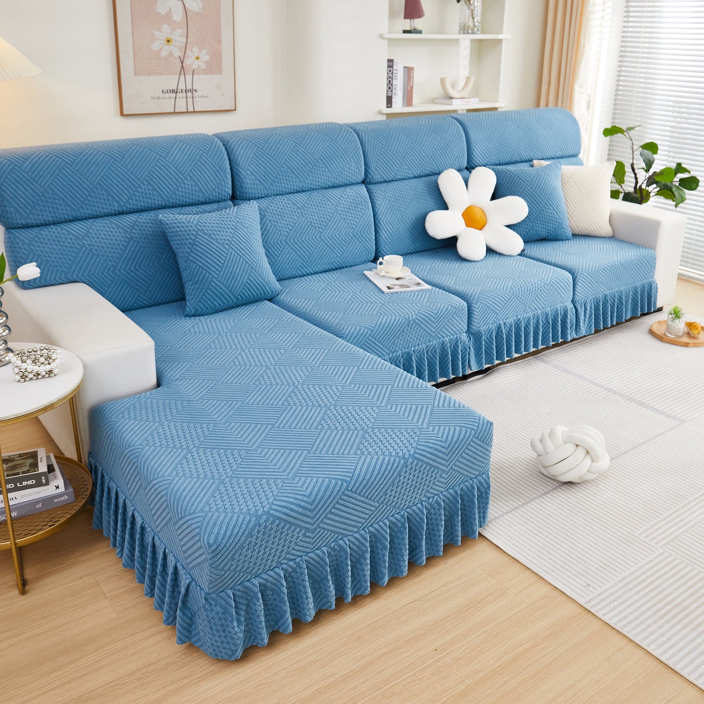 Stretch Sofa Covers for Couch Seats and Cushions, Suitable for 1/2/3/4/L Seater Sofas and Couches