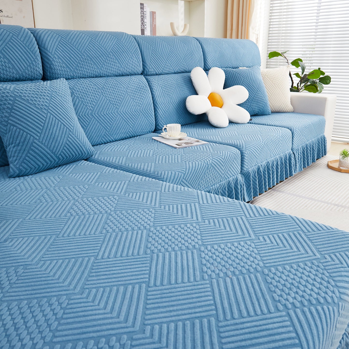 Stretch Sofa Covers for Couch Seats and Cushions, Suitable for 1/2/3/4/L Seater Sofas and Couches