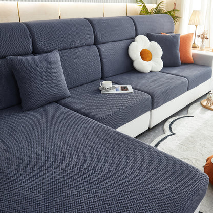 High Stretch Separate Cushion Covers Sofa Slipcover for L-Shaped Sectional Couch