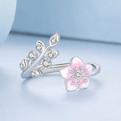 925 Sterling Silver Enamel Plated Platinum Ring 1.9mm for Women