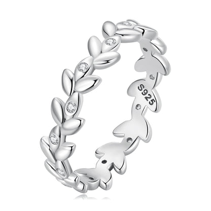 925 Sterling Silver Ring with CZ - Size 6.0 - Classic Style for Women