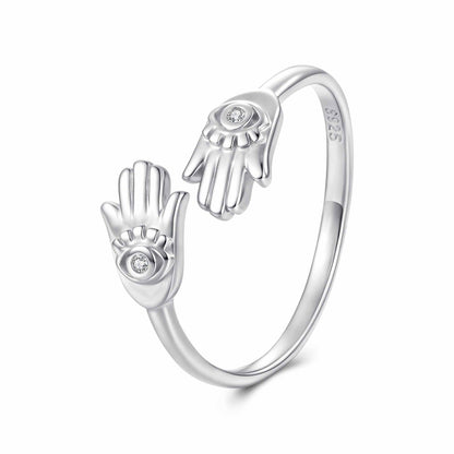 925 Sterling Silver Pavé Setting CZ Ring for Women