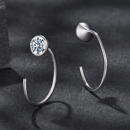 925 Sterling Silver Moissanite 0.3 Carat Earrings for Women