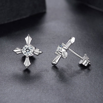 925 Sterling Silver 0.30 Carat Genuine Moissanite Earrings for Women