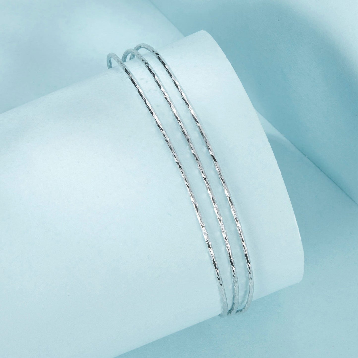 925 Sterling Silver White Gold Plated Bracelet for Women