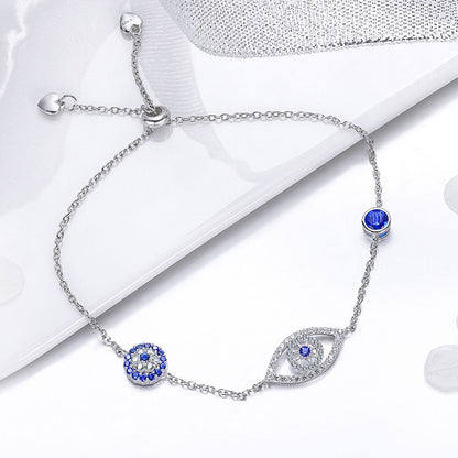925 Sterling Silver Bracelet 22cm Length 0.9*2.2cm for Women