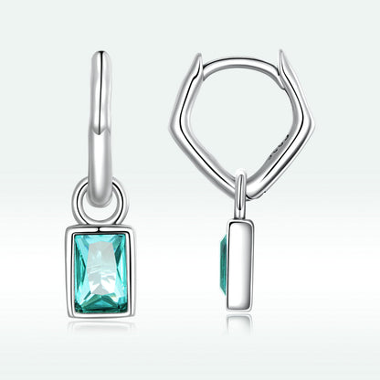925 Sterling Silver Earrings with Pavé Setting CZ