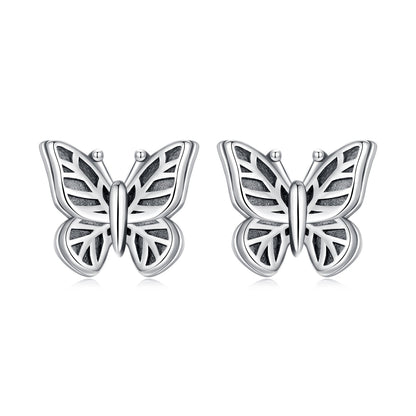 925 Sterling Silver Oxidized Silver Earrings for Women