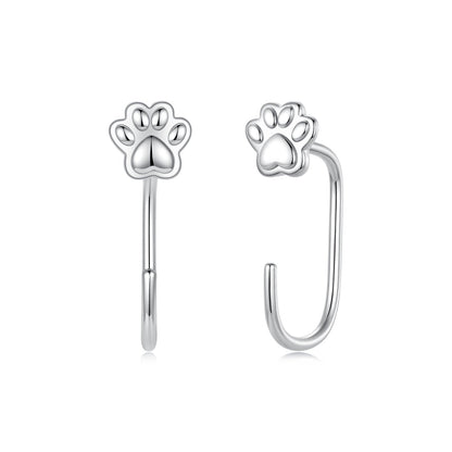 925 Sterling Silver Plated White Gold Earrings for Women