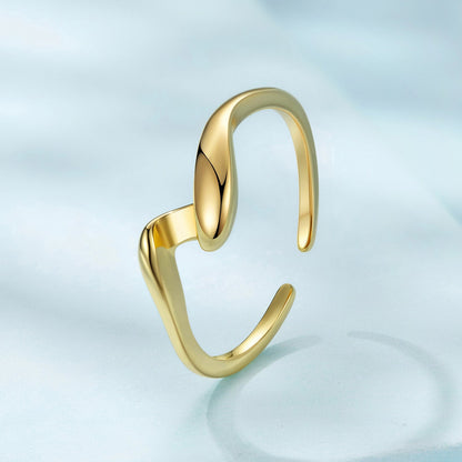 925 Sterling Silver White Gold Plated Ring for Women