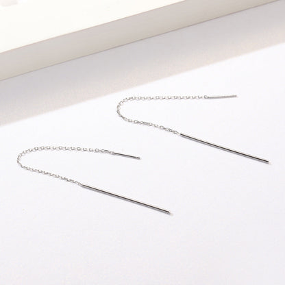 925 Sterling Silver Plated Platinum Earrings