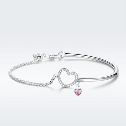 925 Sterling Silver Bracelet 19cm for Women