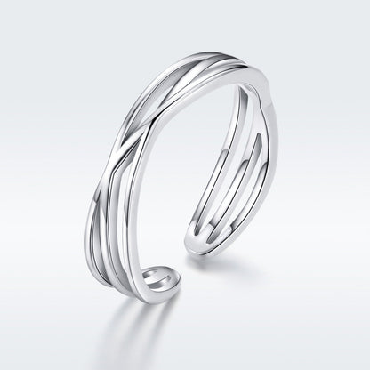 S925 Sterling Silver Ring 0.4cm Width