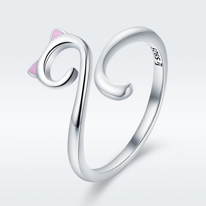 S925 Sterling Silver Adjustable Ring for Women
