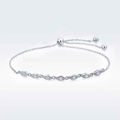 925 Sterling Silver Bracelet 22cm for Women