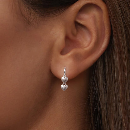 925 Sterling Silver Earrings 1.8*0.5cm for Women