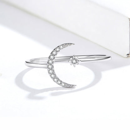 925 Sterling Silver Ring with Pavé Setting CZ