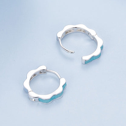 925 Sterling Silver Enamel Plated Earrings for Women