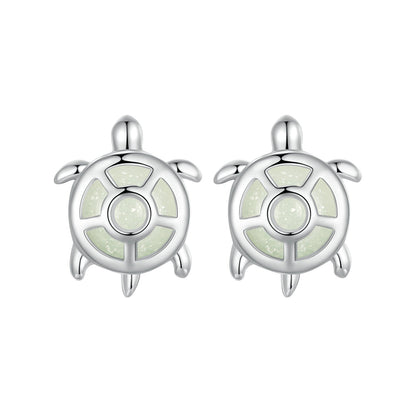 925 Sterling Silver Luminous Stone Earrings