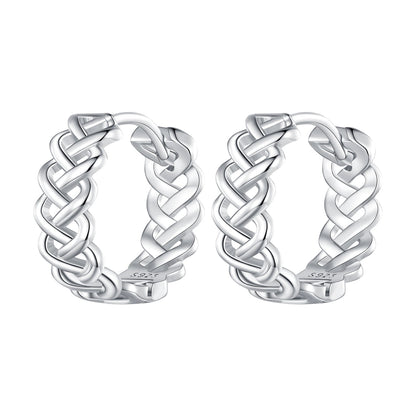 925 Sterling Silver Earrings with Platinum Plating for Women