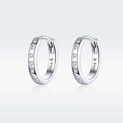 925 Sterling Silver Earrings with Pavé Setting CZ for Women