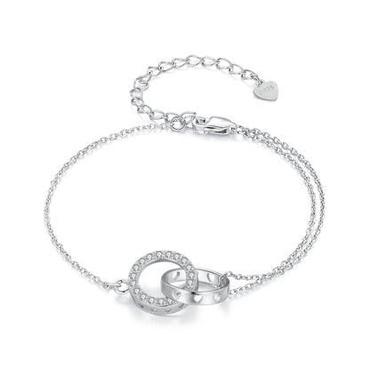 925 Sterling Silver CZ Pavé Setting Bracelet