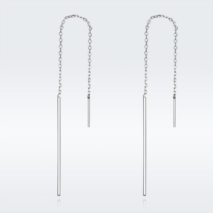 925 Sterling Silver Plated Platinum Earrings