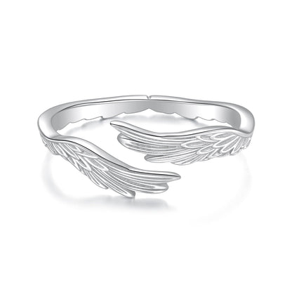 925 Sterling Silver White Gold Plated 0.2cm Ring for Women