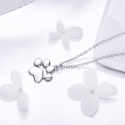 925 Sterling Silver Necklace with SCN Pendant 1.5x1.4cm for Women