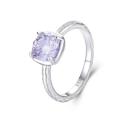 925 Sterling Silver Ring with Pavé Setting CZ, Size 6.0