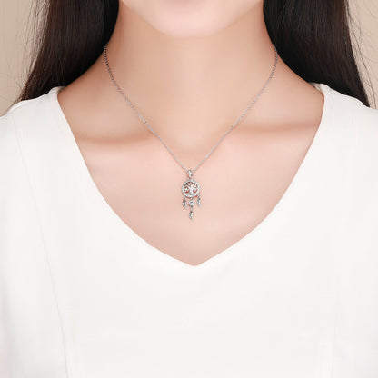 925 Sterling Silver Necklace 36-45cm with Pendant for Women