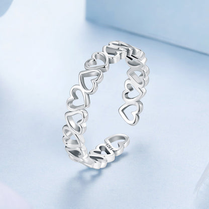925 Sterling Silver Oxidized Silver 0.4cm Wide Ring