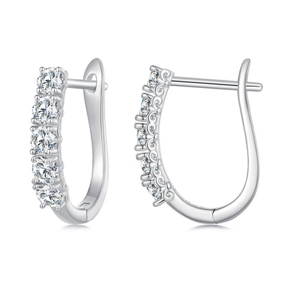 S925 Sterling Silver Moissanite Earrings 0.30 Carat for Women