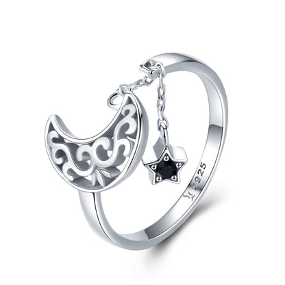 925 Sterling Silver Ring for Women - Width 0.2cm, Height 1.1cm