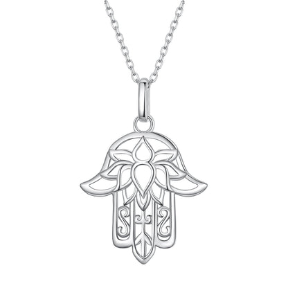 S925 Sterling Silver Plated Platinum Adjustable Necklace for Women
