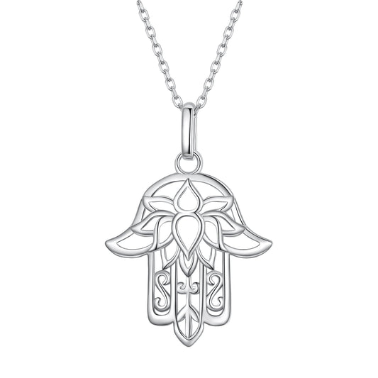 S925 Sterling Silver Plated Platinum Adjustable Necklace for Women