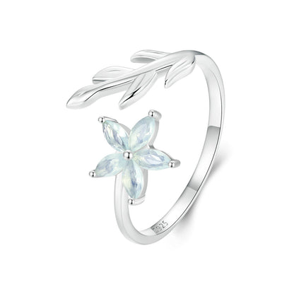 925 Sterling Silver & Opal Ring for Women
