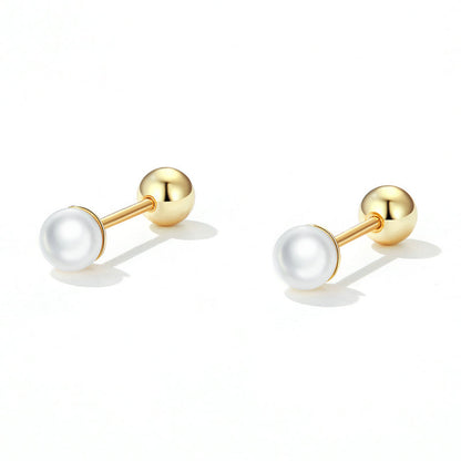 925 Sterling Silver Quality Shell Pearl Earrings for Women