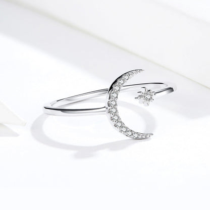 925 Sterling Silver Ring with Pavé Setting CZ