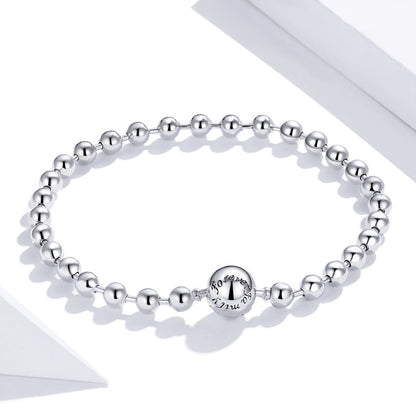 925 Sterling Silver Bracelet 17cm Oxidized & Platinum Plated for Women