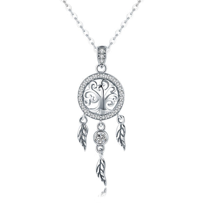 925 Sterling Silver Necklace 36-45cm with Pendant for Women