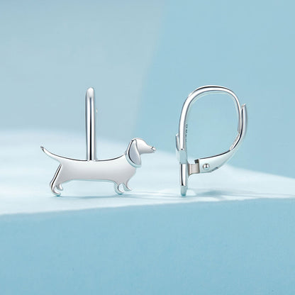 925 Oxidized Silver Earrings 17mm for Women