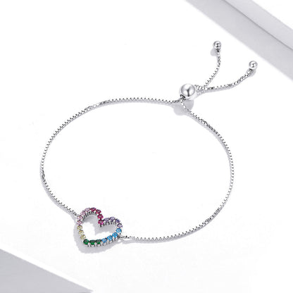 925 Sterling Silver Bracelet with Pavé Setting CZ
