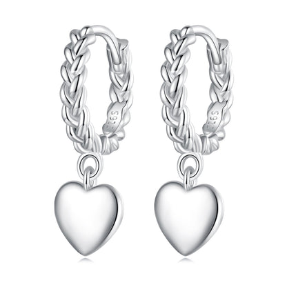 S925 Sterling Silver Earrings for Women with Platinum Plating