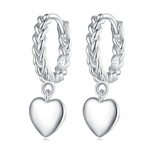 S925 Sterling Silver Earrings for Women with Platinum Plating