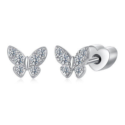 925 Sterling Silver Moissanite Necklace 0.5x0.6cm for Women