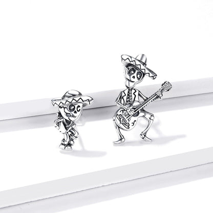 S925 Oxidized Silver Earrings Size 1.5*1cm, 2.4*1.3cm for Women