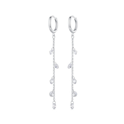 S925 Sterling Silver Pavé Setting CZ Earrings for Women